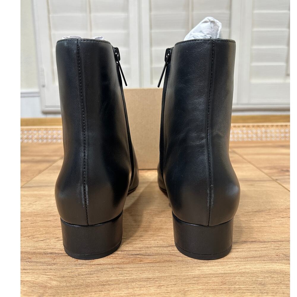 Veronica Beard Womens Cecile Leather Booties Black Size 8 NWOB Classic Versatile - Picture 14 of 16